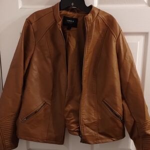 Torrid Tan Faux Leather Jacket
